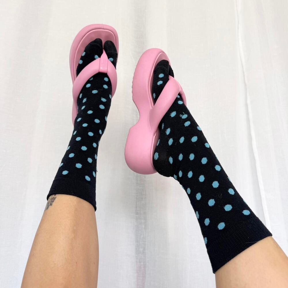 melissa free II pink platform flip flops ✧